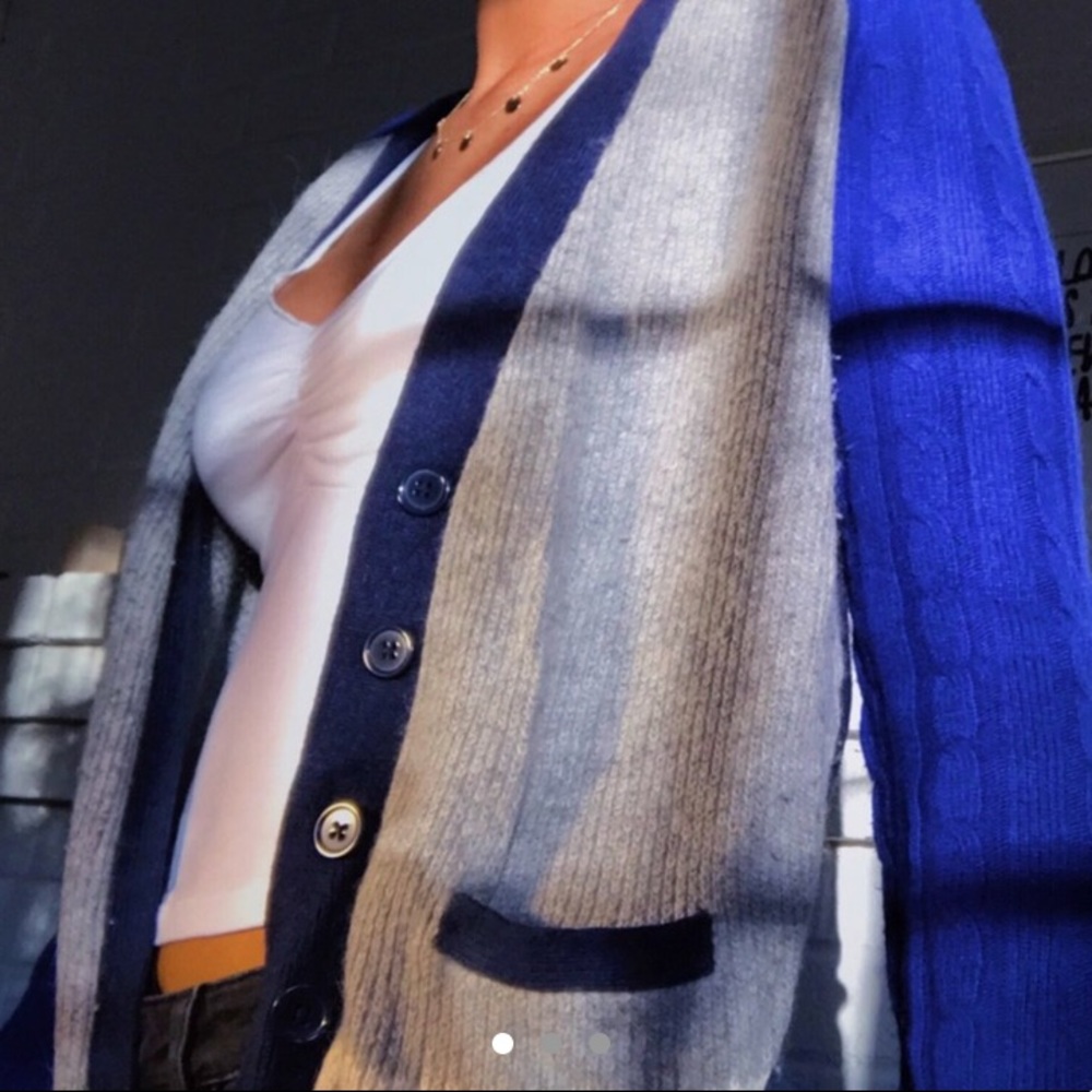 COLOR BLOCK SANDRO CARDIGAN